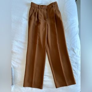 Aritzia Brown Wide-Leg Trousers